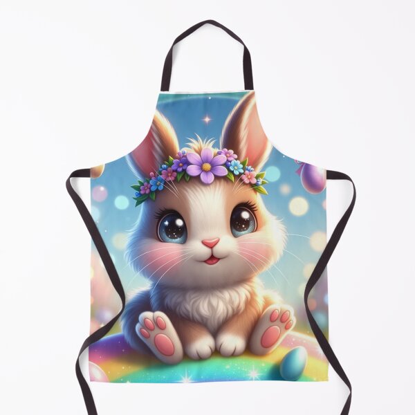 Item preview, Cute Kawaii Easter Bunny on Rainbow Fantasy designed and sold by PixelVibe782.