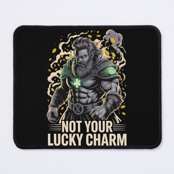 Item preview, Not Your Lucky Charm Badass Celtic Warrior St. Patrick's Day Graphic Tee designed and sold by DarylWelsh2024.