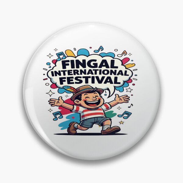 Item preview, Fingal International Festival Cute Cartoon T-Shirt | Fun Music Festival Graphic | Ireland Festival Sticker Design designed and sold by Sushikidsntod.