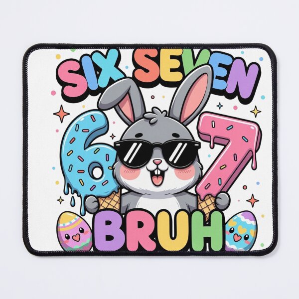 Item preview, Funny Easter Bunny 67 Meme – Cool Rabbit BRUH designed and sold by PixelVibe782.