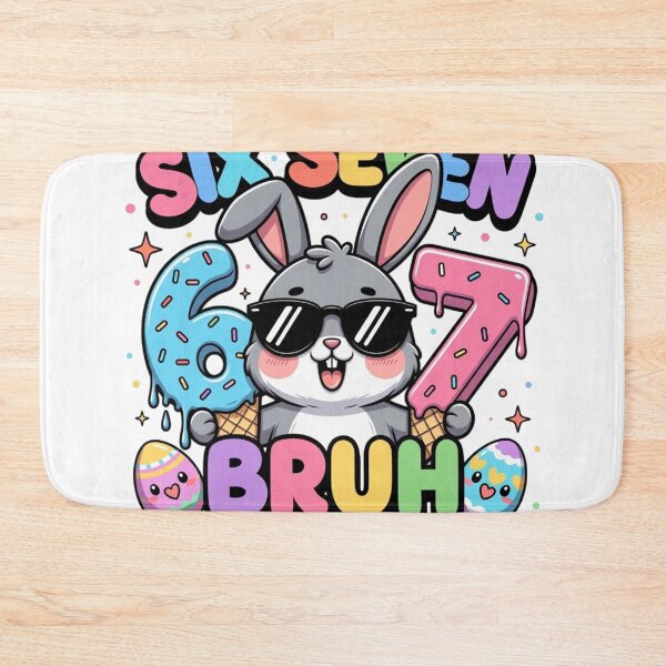 Item preview, Funny Easter Bunny 67 Meme – Cool Rabbit BRUH designed and sold by PixelVibe782.