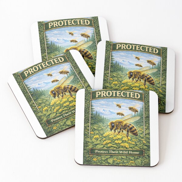 Item preview, Protected Honey Bee Shirt – Protect Their Wild Home Bee Lover Nature Conservation Gift designed and sold by Japanese Bug Hunter.