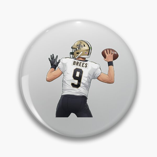 Item preview, Drew Brees #9 Throwing Back designed and sold by EndZoneEmporium.