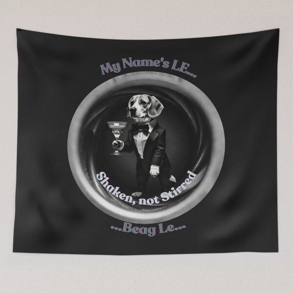 Item preview, Beag Le – Shaken Not Stirred Funny Beagle Tuxedo Shirt  designed and sold by ArthurShu.