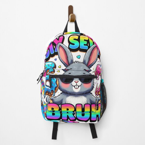 Item preview, Funny Easter Bunny 67 BRUH Meme Design designed and sold by PixelVibe782.