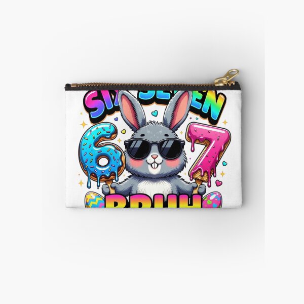 Item preview, Funny Easter Bunny 67 BRUH Meme Design designed and sold by PixelVibe782.