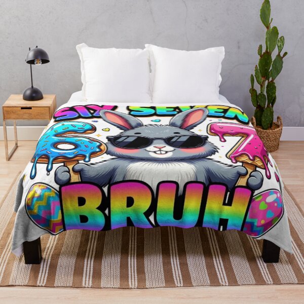 Item preview, Funny Easter Bunny 67 BRUH Meme Design designed and sold by PixelVibe782.