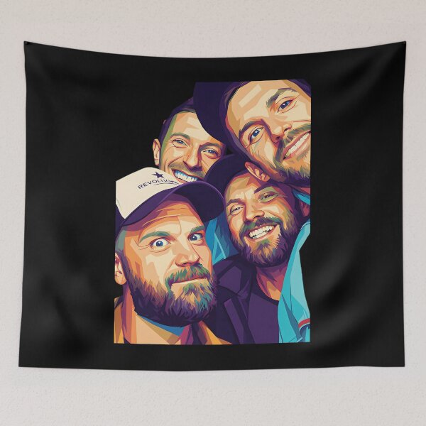 Aperçu de l'œuvre Coldplay Pop créée et vendue par xeondesign.
