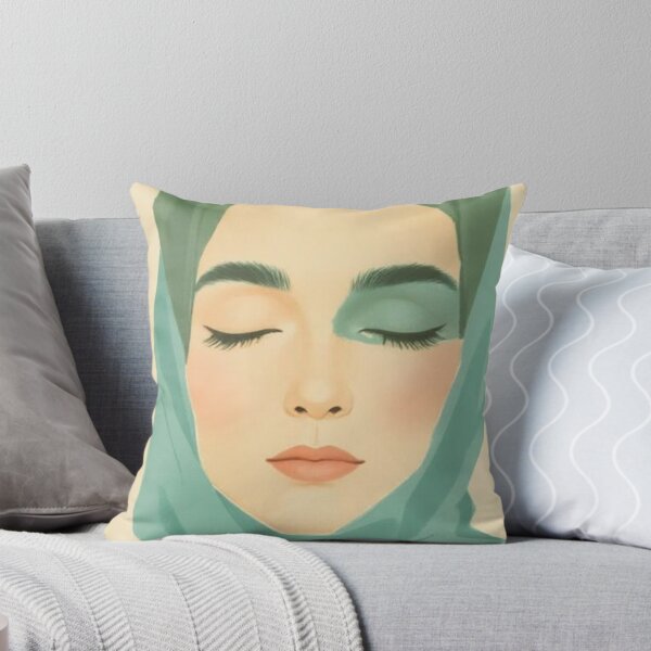 Item preview, Serene Woman in Emerald Hijab Portrait designed and sold by The Rust Lab.