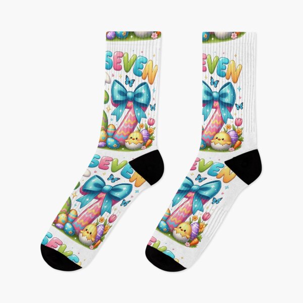 Item preview, Cute Kawaii Easter 67 Bunny Numbers Design designed and sold by PixelVibe782.