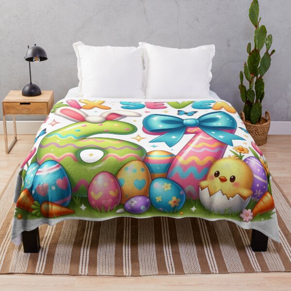 Item preview, Cute Kawaii Easter 67 Bunny Numbers Design designed and sold by PixelVibe782.