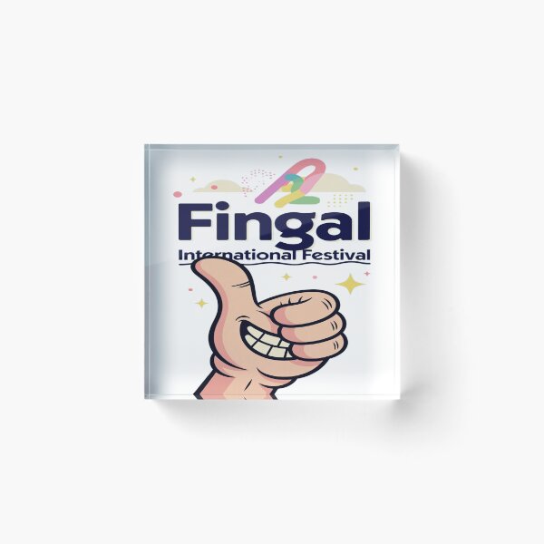 Item preview, Fingal International Festival Thumbs Up Cartoon T-Shirt | Fun Festival Graphic Sticker | Ireland Festival Merch designed and sold by Sushikidsntod.