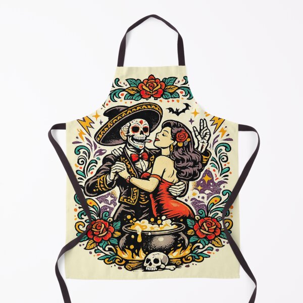 Item preview, Day of the Dead Skeleton Dance – Vintage Gothic Romance Art designed and sold by Ramkumar2025.