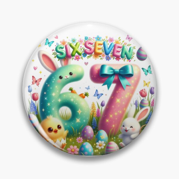 Item preview, Cute Kawaii Easter 67 Bunny Egg Celebration designed and sold by PixelVibe782.