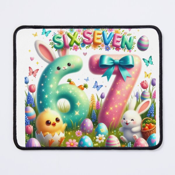 Item preview, Cute Kawaii Easter 67 Bunny Egg Celebration designed and sold by PixelVibe782.