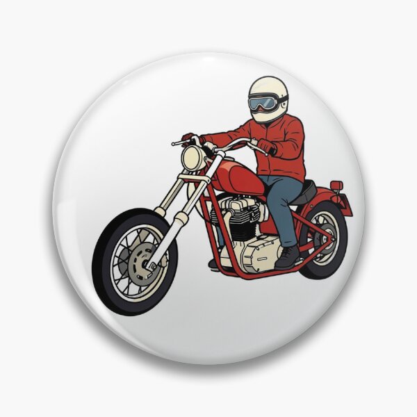 Item preview, Vintage Chopper Motorcycle Rider – Classic Biker Illustration designed and sold by myforestfog.