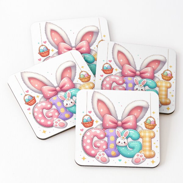 Item preview, Cute Kawaii Easter Name GIGI Bunny Design designed and sold by PixelVibe782.