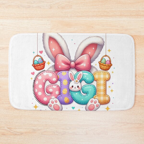 Item preview, Cute Kawaii Easter Name GIGI Bunny Design designed and sold by PixelVibe782.