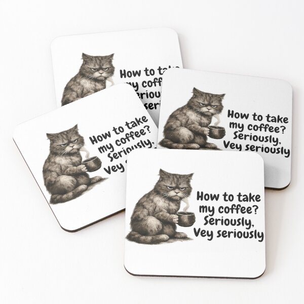 Item preview, Coffee grumpy cat 1 designed and sold by LaWorldDesign.