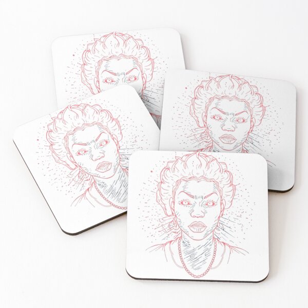 Item preview, Crimson Rebel: Neon Noir Portrait designed and sold by Vikkokansana.