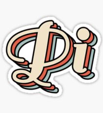 Pi retro sticker Sticker