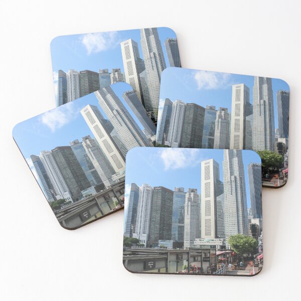 Item preview, Skyscrapers on Boat Quay, Singapore designed and sold by Micki Selvitella.