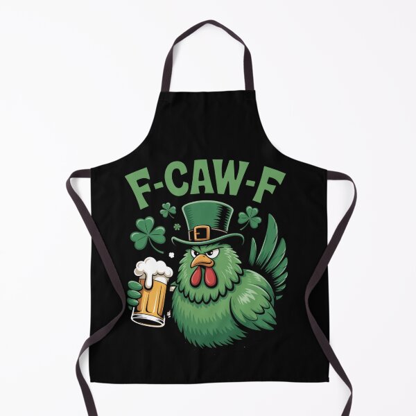 Item preview,  F-Caw-F Grumpy Rooster Leprechaun Beer Shamrock St. Patrick's Day Funny Tee designed and sold by DarylWelsh2024.