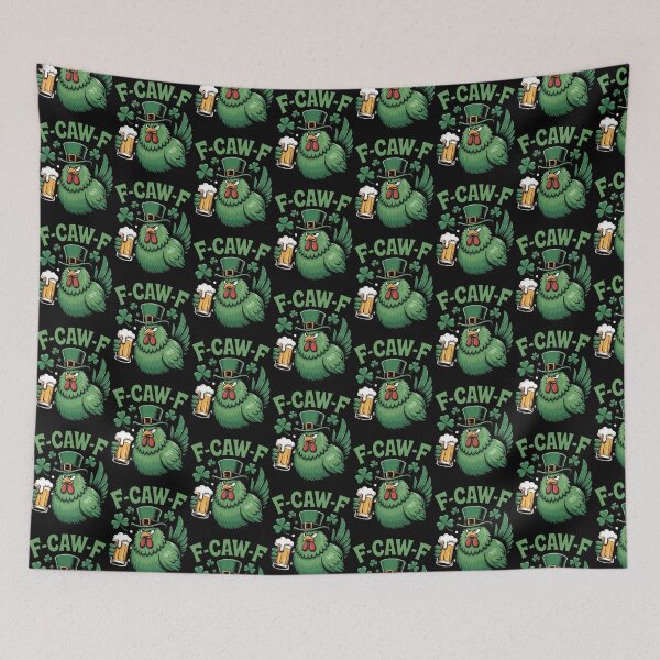 Item preview,  F-Caw-F Grumpy Rooster Leprechaun Beer Shamrock St. Patrick's Day Funny Tee designed and sold by DarylWelsh2024.