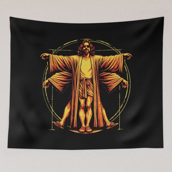 Item preview, Vitruvian Dudee Daa Vincii Vitruviann Man Bigg Lebowskii designed and sold by Nuizai.