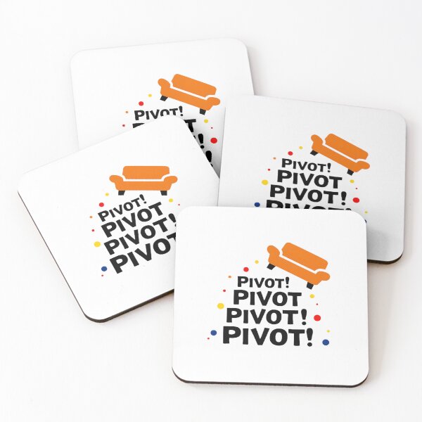 Item preview, Pivot Pivot Pivot – FRIENDS Inspired Couch Quote with Color Dots | Funny Pop‑Culture Sticker & Wall Art designed and sold by Nene's design.