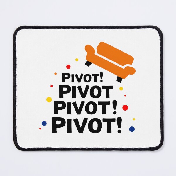 Item preview, Pivot Pivot Pivot – FRIENDS Inspired Couch Quote with Color Dots | Funny Pop‑Culture Sticker & Wall Art designed and sold by Nene's design.