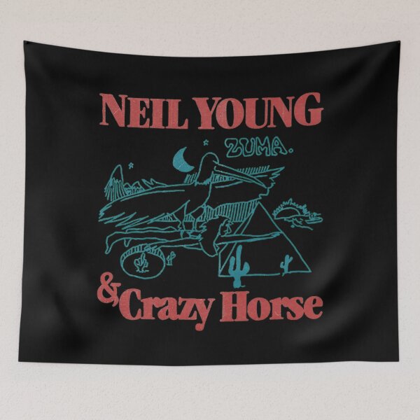 Item preview, classic 70s vintage neil young &amp; crazy horse fanmade designed and sold by tab-out.