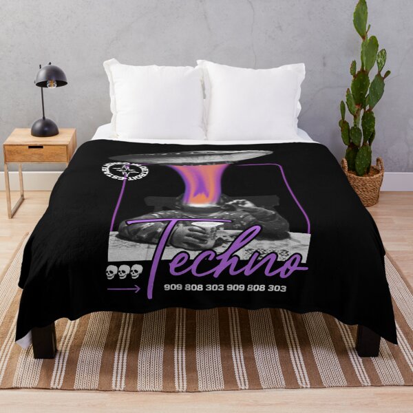 Item preview, TECHNO  - UFO Minded (White)  designed and sold by Discothreadz.