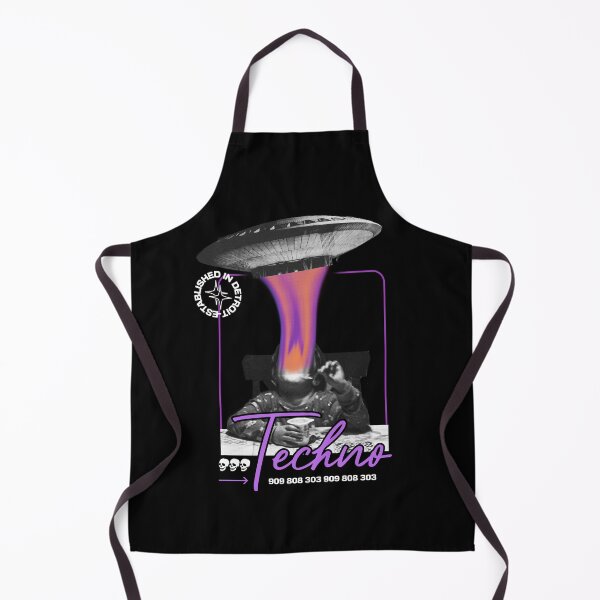 Item preview, TECHNO - UFO Minded (White) designed and sold by Discothreadz.