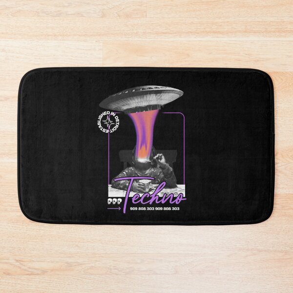 Item preview, TECHNO  - UFO Minded (White)  designed and sold by Discothreadz.
