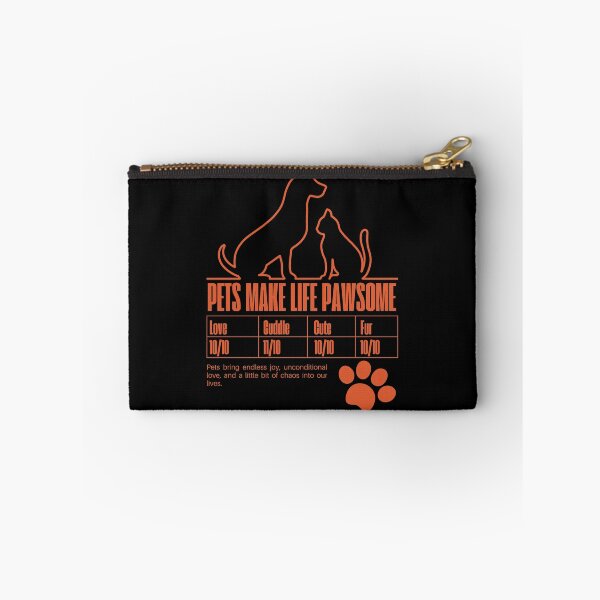 Item preview, Pets Make Life Pawsome – Cute Dog and Cat Lover Design with Paw Print designed and sold by Gawii.