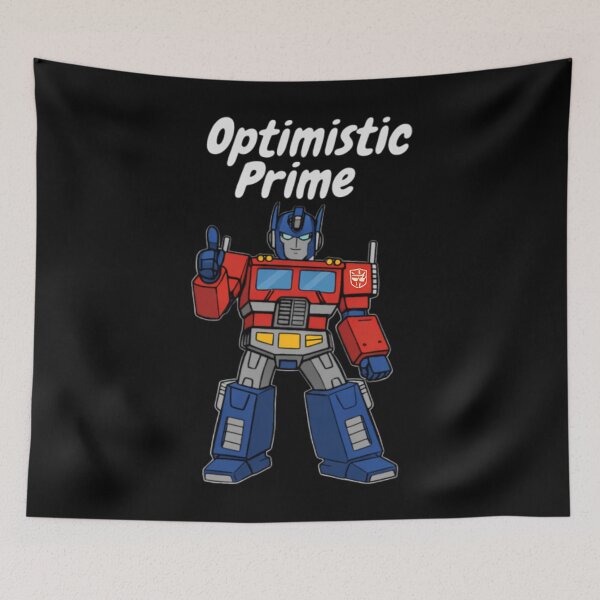 Item preview, Elon Musk Optimistic Prime designed and sold by zarkazman.