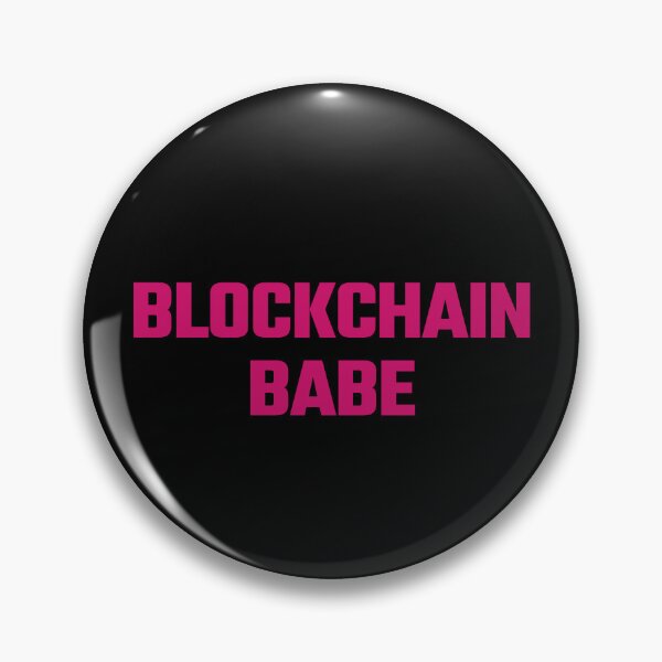 Artikelvorschau, Blockchain Babe - Pink Text entworfen und verkauft von Fight The Shirts.
