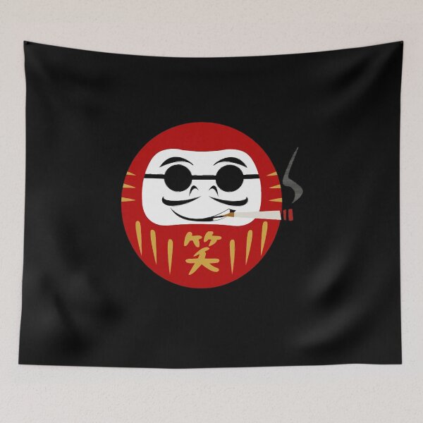 Item preview, Cool smoking Daruma (達磨) doll wearing sunglasses  designed and sold by tab-out.