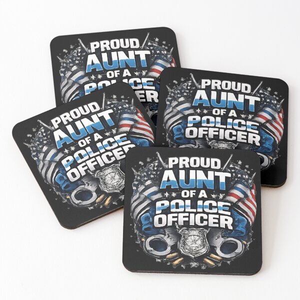 Item preview, Proud Aunt of a Police Officer - Thin Blue Line Badge designed and sold by DrukNaStyl.