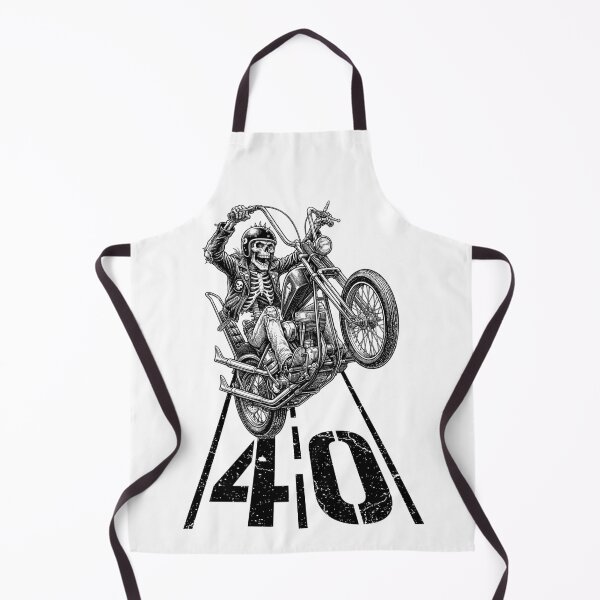 Item preview, 40th Birthday Motorcycle Funny Biker Skeleton 40 Speed Limit designed and sold by GrandeDuc.
