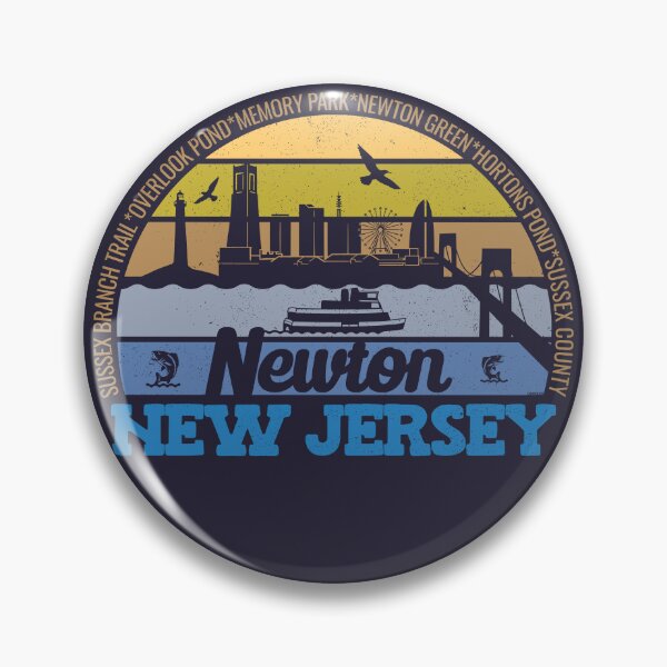 Artikelvorschau, Newton New Jersey Sunset Retro Vintage Lokalstolz Logo entworfen und verkauft von CRHPOD20.