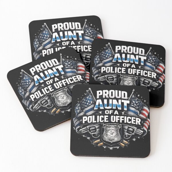 Item preview, Proud Aunt of a Police Officer - Thin Blue Line Badge designed and sold by DrukNaStyl.