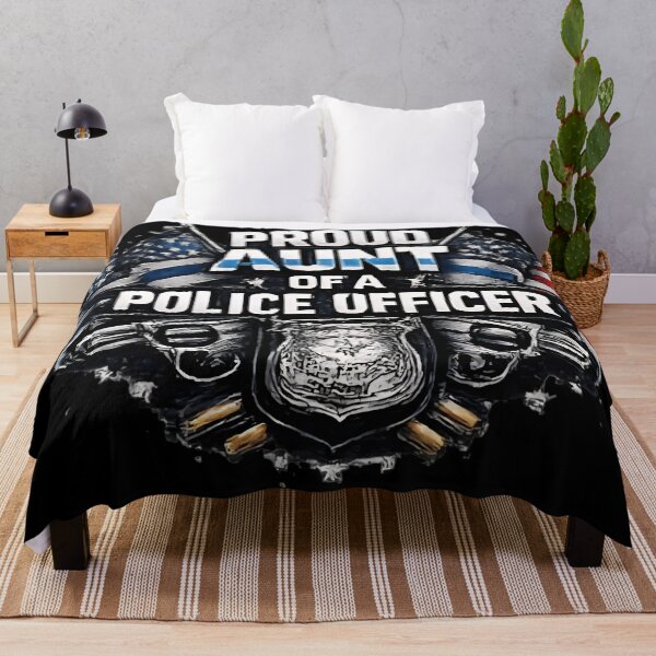Item preview, Proud Aunt of a Police Officer - Thin Blue Line Badge designed and sold by DrukNaStyl.