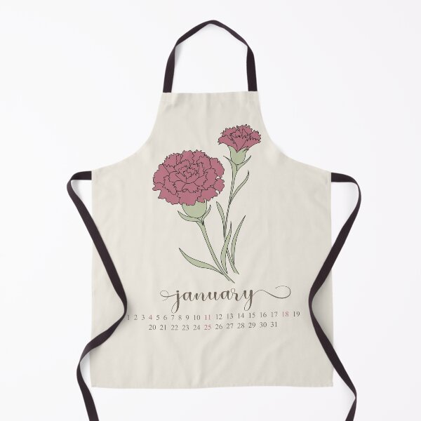Item preview, carnation birthmonth flower for january calendar designed and sold by storieslanguage.