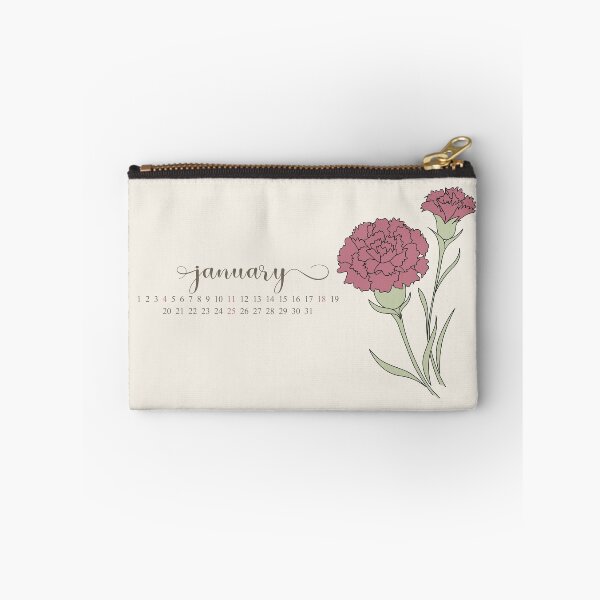 Item preview, carnation birthmonth flower for january calendar designed and sold by storieslanguage.
