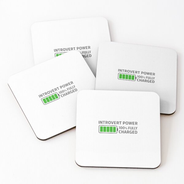 Item preview, Introvert Power: 100% Fully Charged designed and sold by GLOW DOODLE STUDIO.