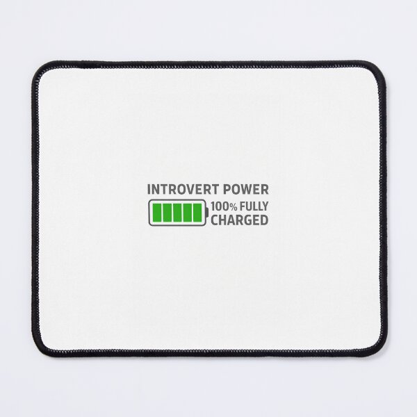 Item preview, Introvert Power: 100% Fully Charged designed and sold by GLOW DOODLE STUDIO.