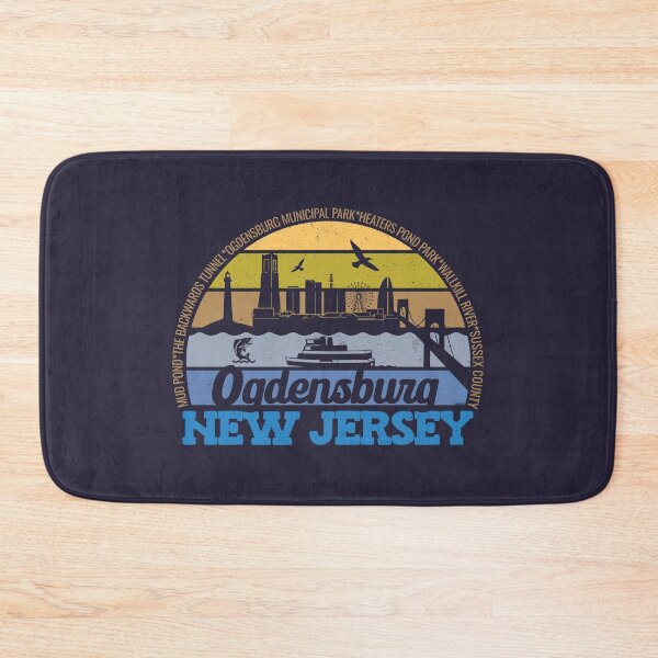 Item preview, Ogdensburg New Jersey Sunset Retro Vintage Local Pride Logo designed and sold by CRHPOD20.