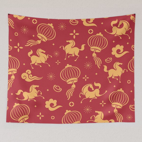 Item preview, Happy Chinese New Year Fire Horse Design  designed and sold by AnimaliaStar.